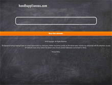Tablet Screenshot of handhappliances.com